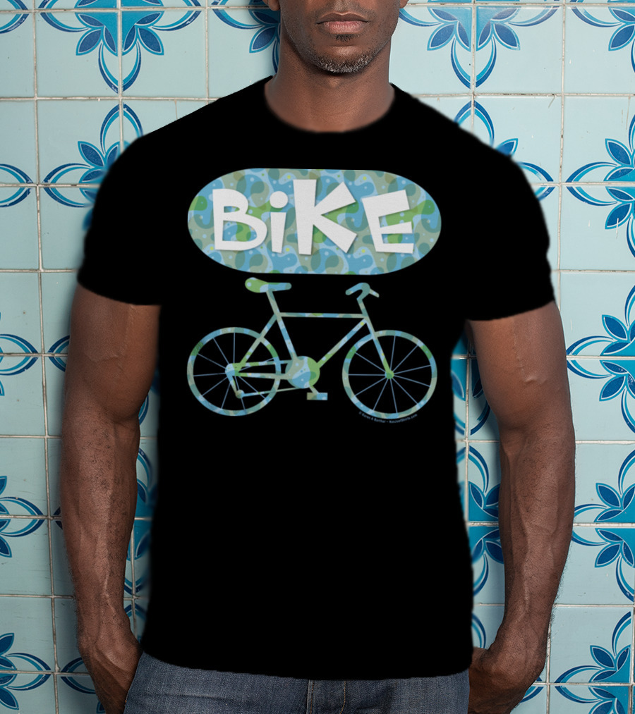 BiKE Oval Vintage Bicycle T-Shirt