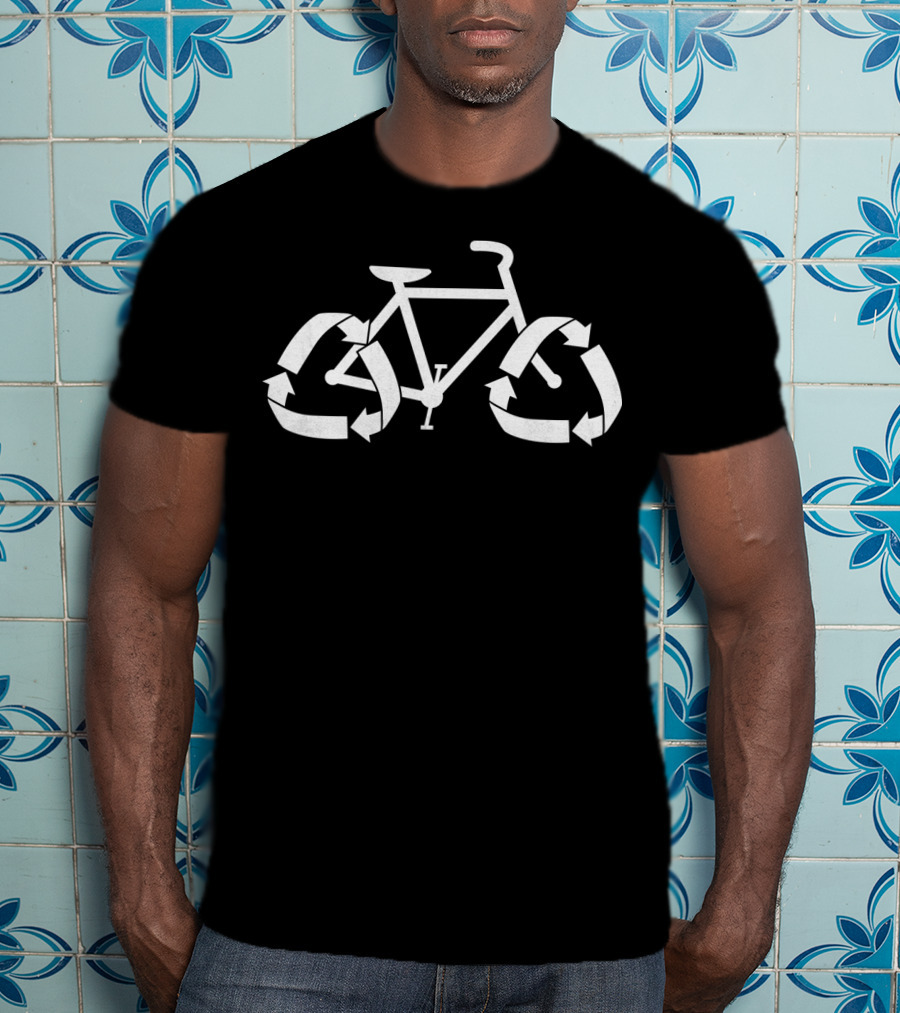 ReCycle Bicycle With Recycling Arrows Wheels T-Shirt