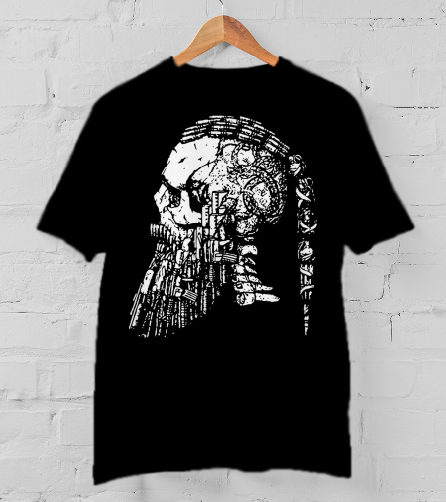 RAGNAR HEAD CAMOUFLAGE Viking Warrior Skull Art Cycling T-Shirt