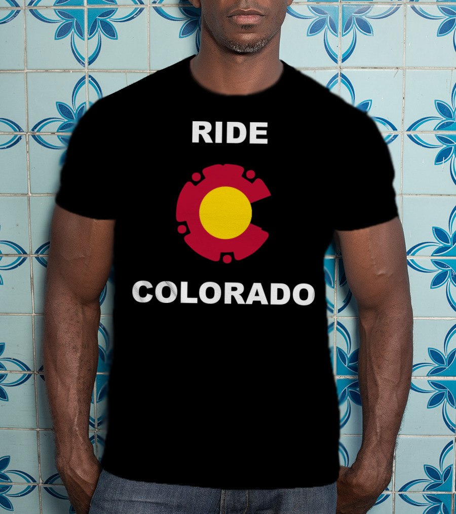 Ride Colorado Bicycle Gear Emblem T-Shirt
