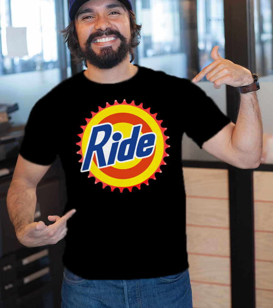 Ride Clean Cycling Gear Bottle Cap T-Shirt