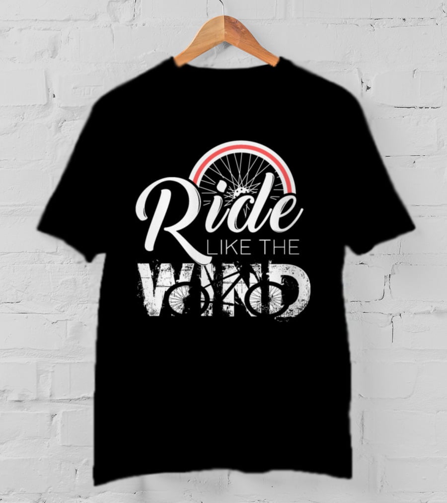 Ride Like The Wind Fast Bicycle Wheel Elements T-Shirt