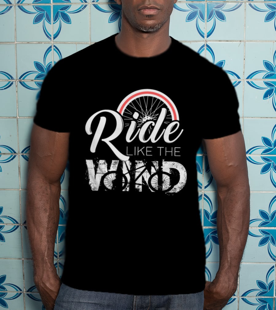 Ride Like The Wind Fast Bicycle Wheel Elements T-Shirt