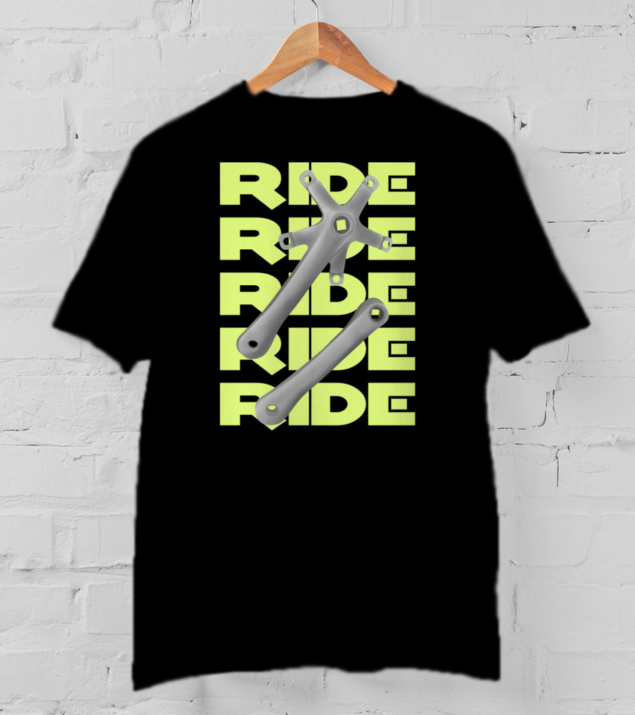 RIDE Square Taper Bike Crankset T-Shirt