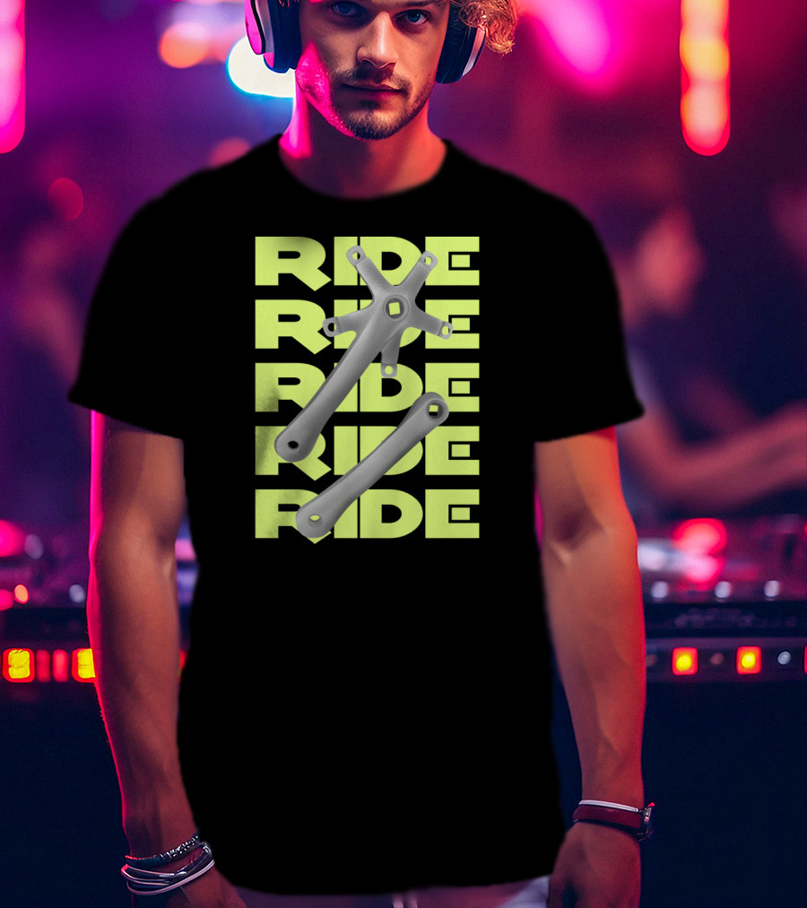 RIDE Square Taper Bike Crankset T-Shirt