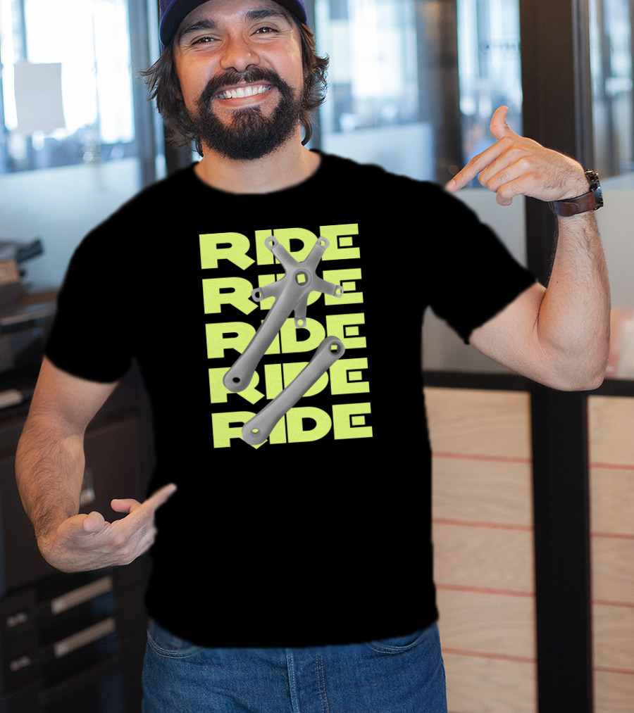 RIDE Square Taper Bike Crankset T-Shirt