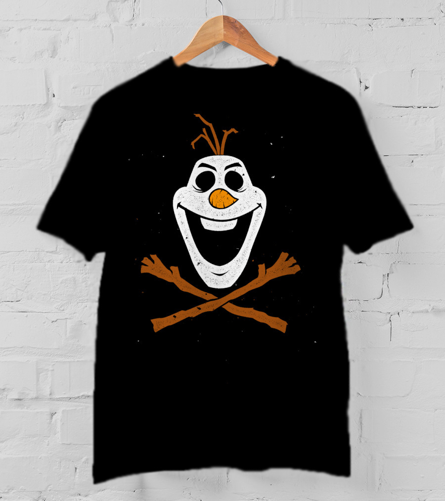 Warm Hugs Or Death Snowman Skull And Crossbones T-Shirt