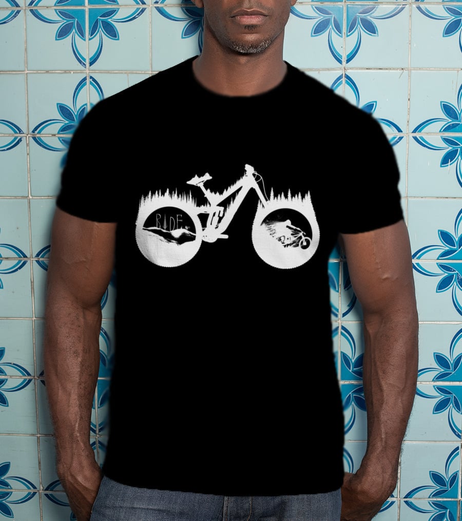Ride White Trek Bicycle Adventure T-Shirt