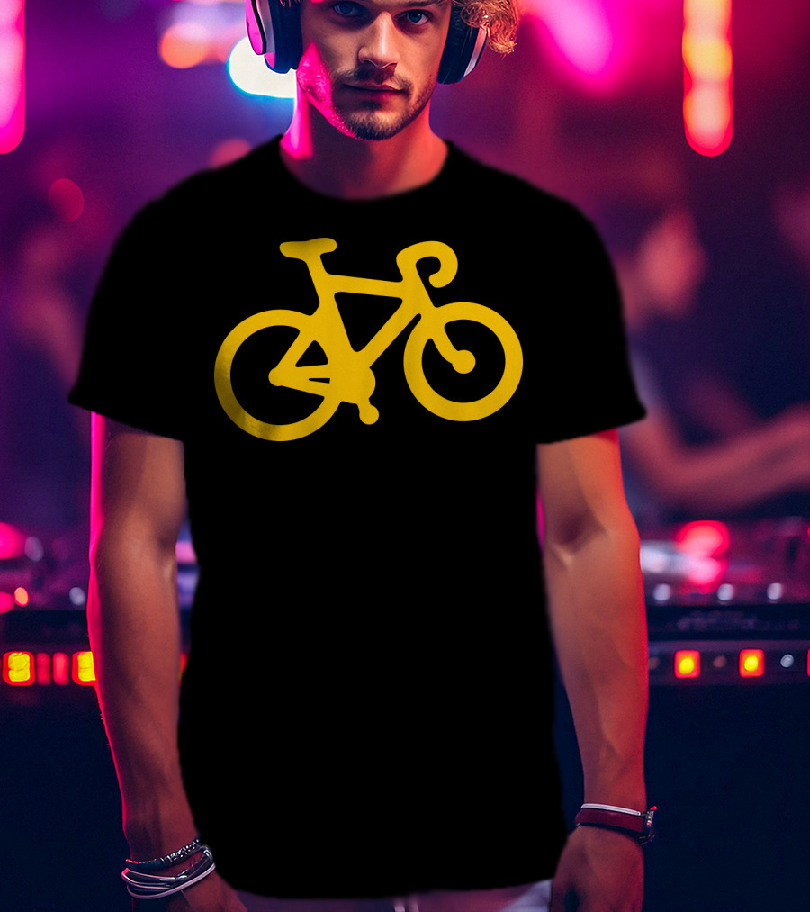 Yellow Road Bike T-Shirt