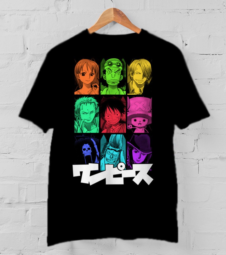 One Piece Crew Characters In Vibrant Colors T-Shirt
