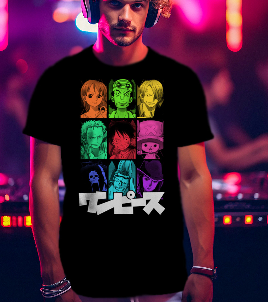 One Piece Crew Characters In Vibrant Colors T-Shirt