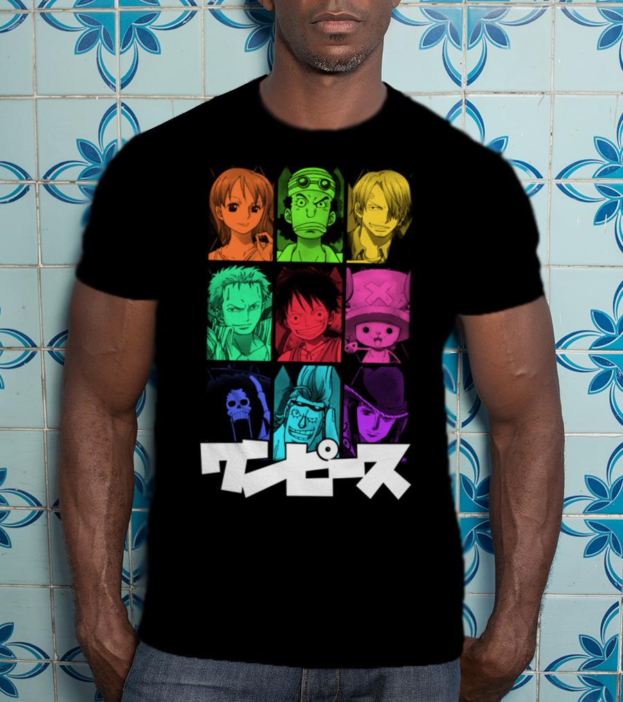 One Piece Crew Characters In Vibrant Colors T-Shirt