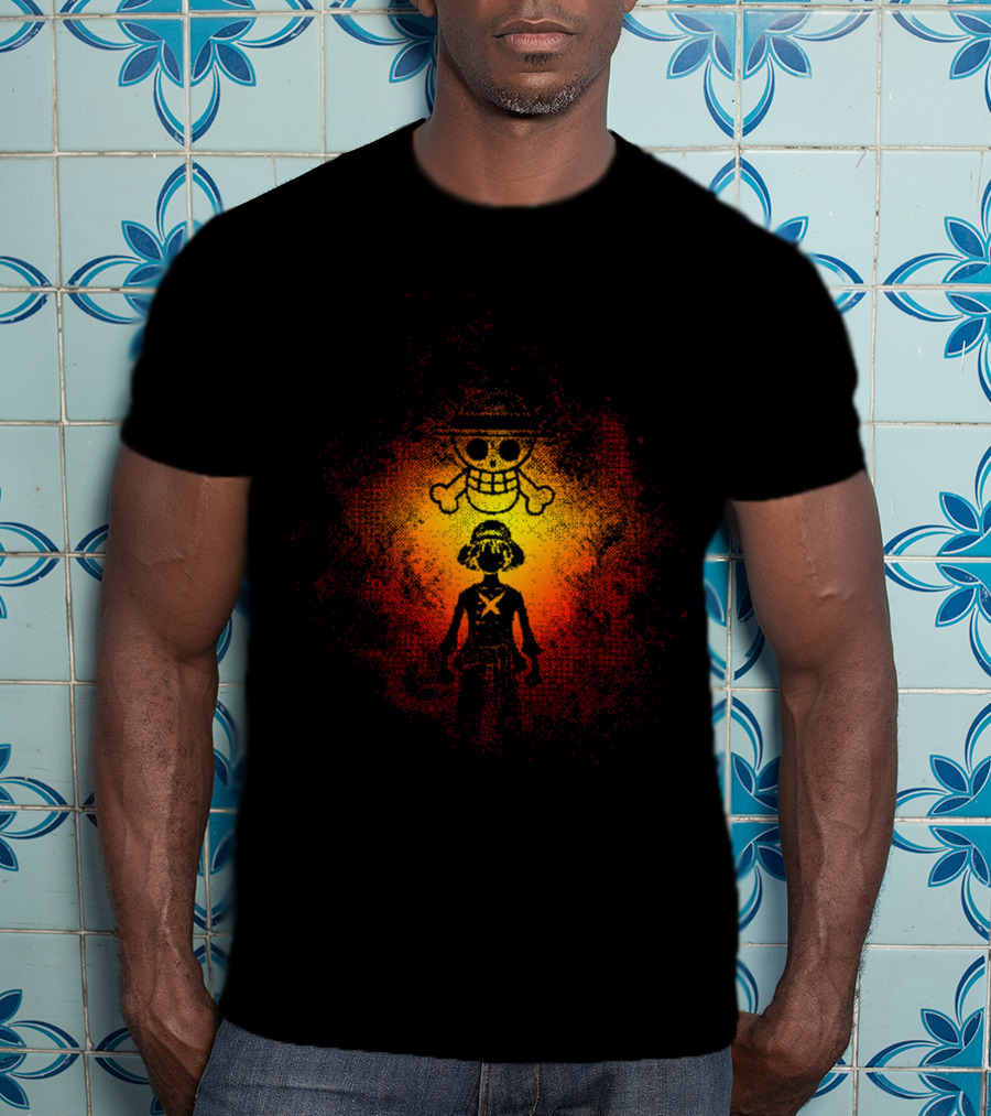 ONE PIECE Straw Hat Pirate Jolly Roger T-Shirt