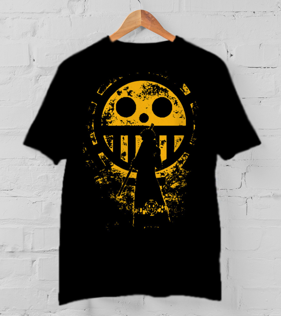 Trafalgar D. Water Law Heart Pirates Jolly Roger Op Op One Piece Fan Gear T-Shirt