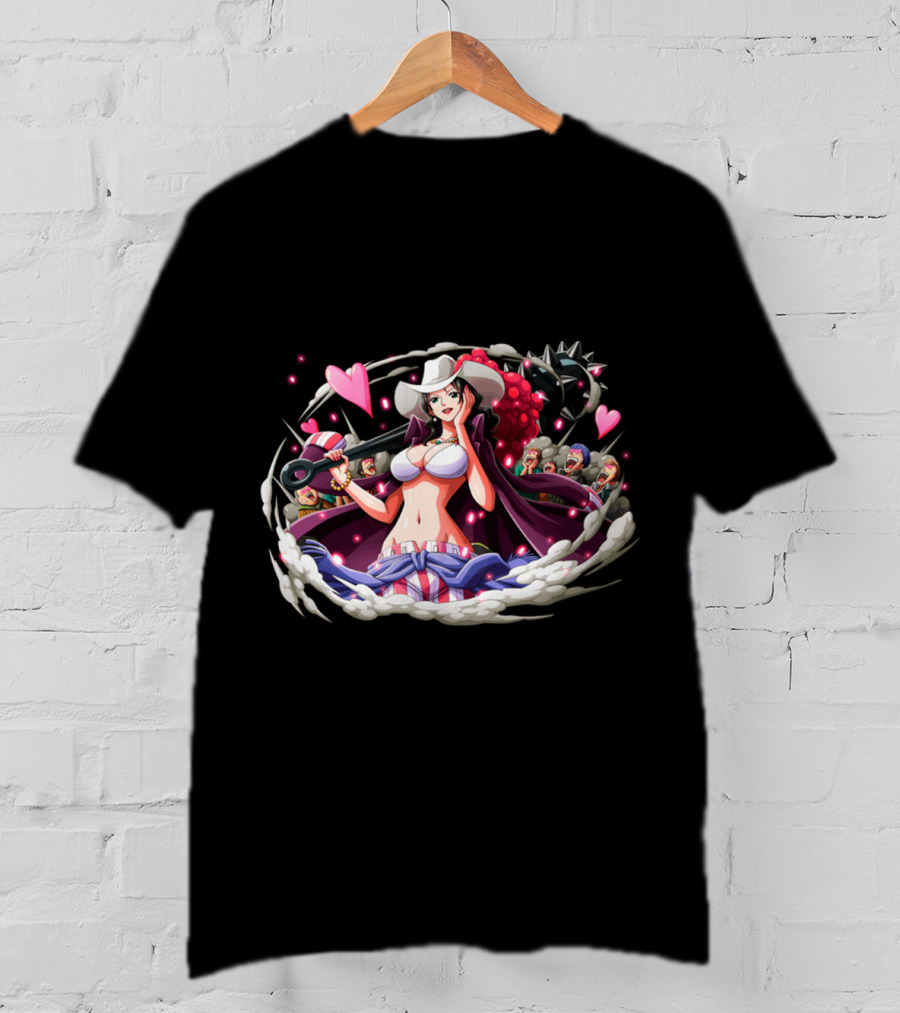 Alvida Pirates Heart Design One Piece Characters T-Shirt