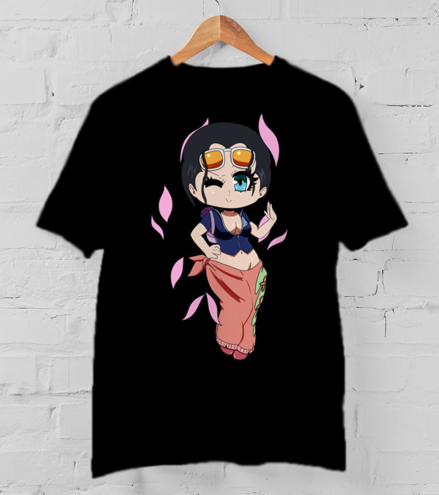 Demon Child Chibi Cute Character With Sunglasses And Pink Accents T-Shirt