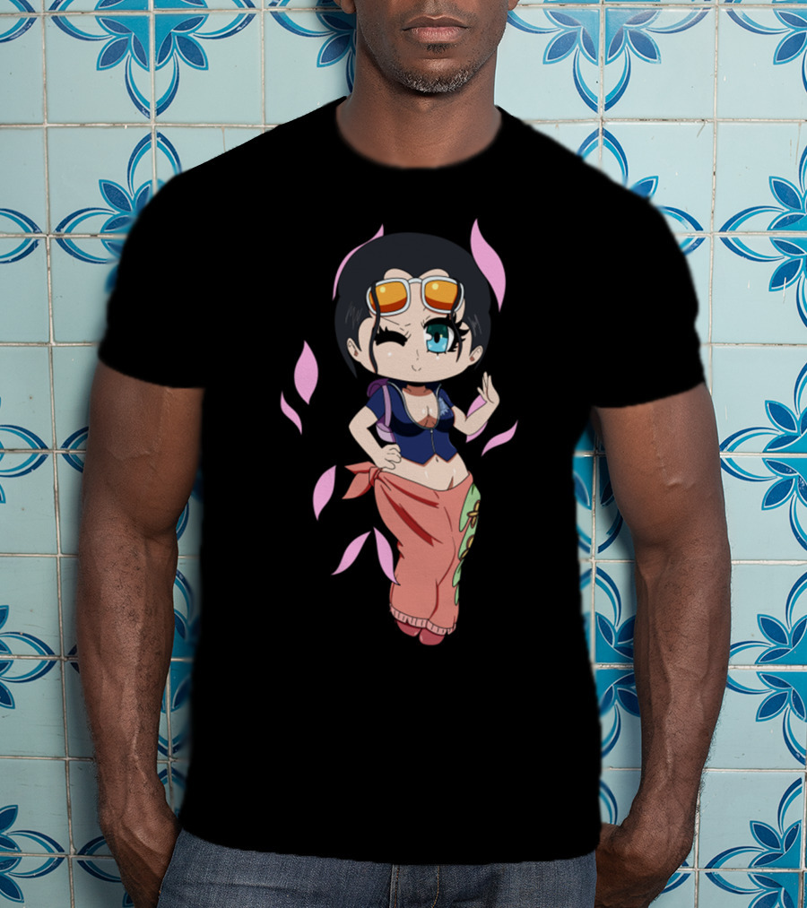 Demon Child Chibi Cute Character With Sunglasses And Pink Accents T-Shirt