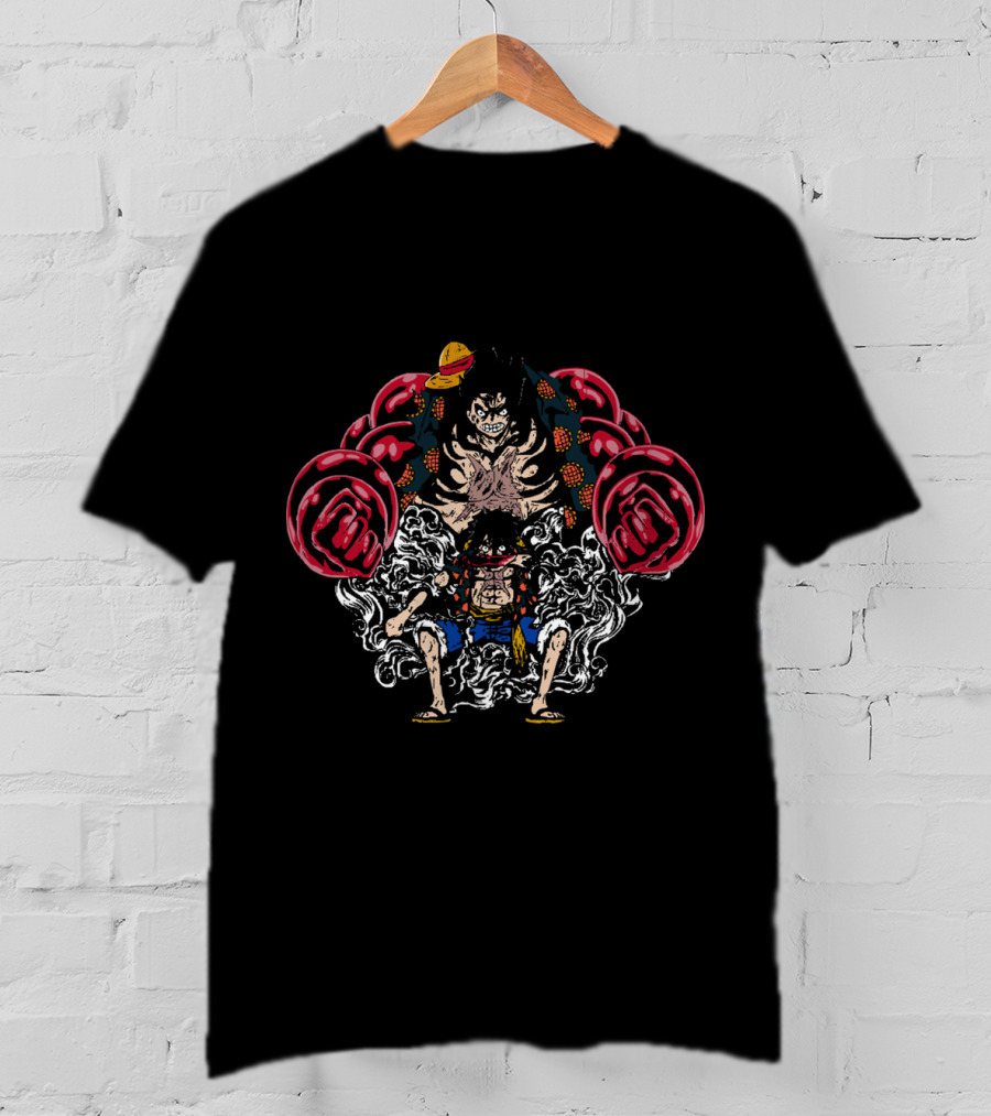 Luffy Gear Fourth Transformation One Piece Anime Manga Character T-Shirt