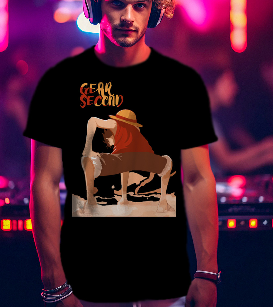 Gear Second Luffy Stance Iconic Anime Character Pose T-Shirt
