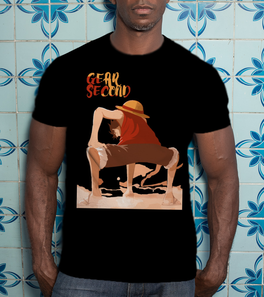 Gear Second Luffy Stance Iconic Anime Character Pose T-Shirt