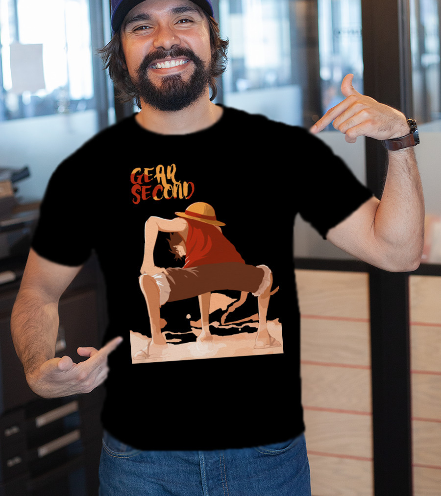 Gear Second Luffy Stance Iconic Anime Character Pose T-Shirt
