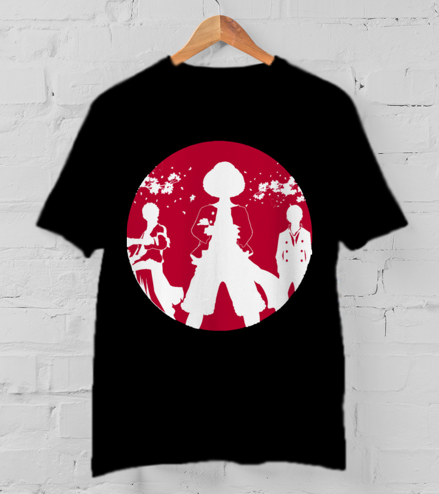 Samurai Champloo Japan Piece Cherry Blossoms Silhouette Scene T-Shirt