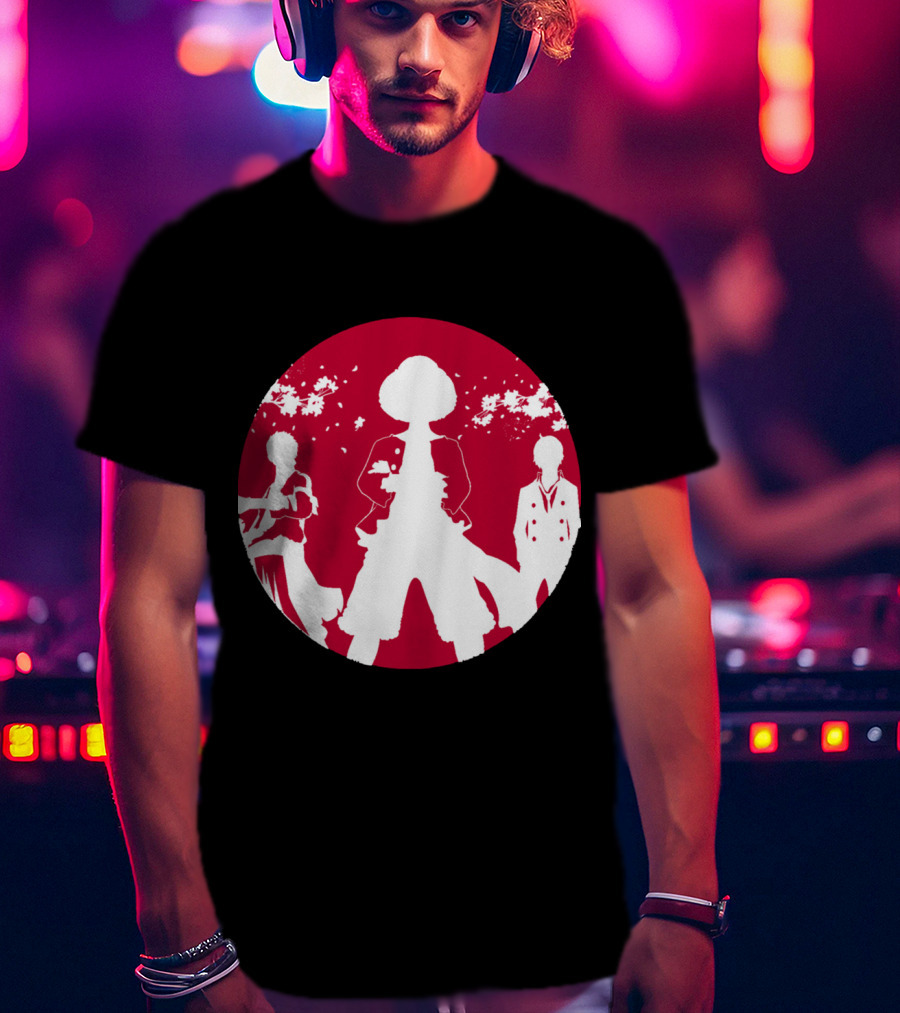 Samurai Champloo Japan Piece Cherry Blossoms Silhouette Scene T-Shirt