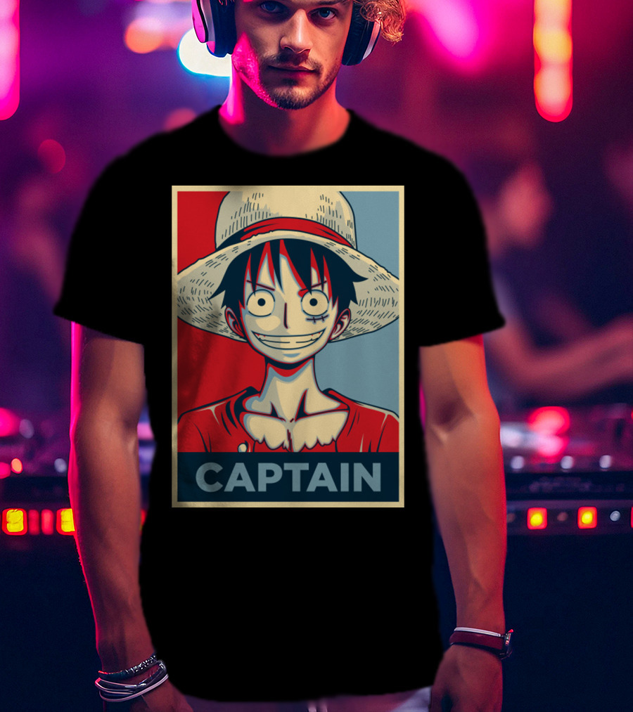 Luffy Captain Straw Hat T-Shirt