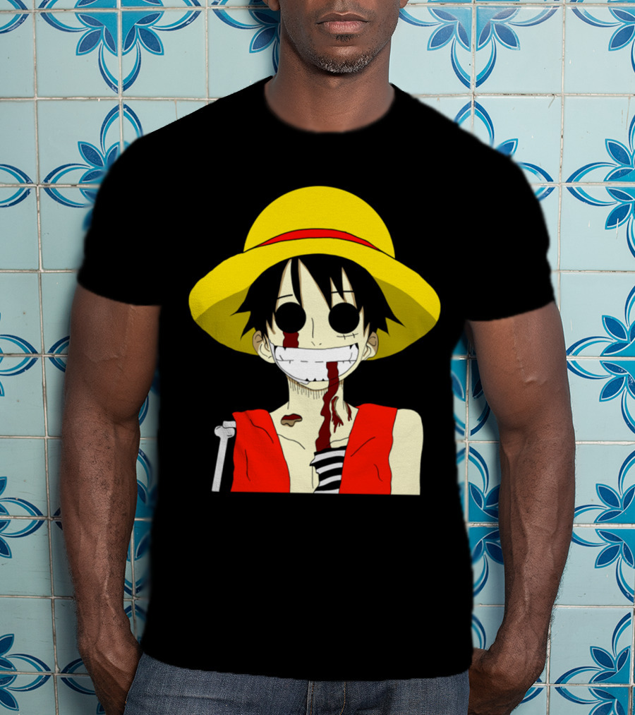 Monkey D Zombie One Piece Straw Hat Luffy T-Shirt