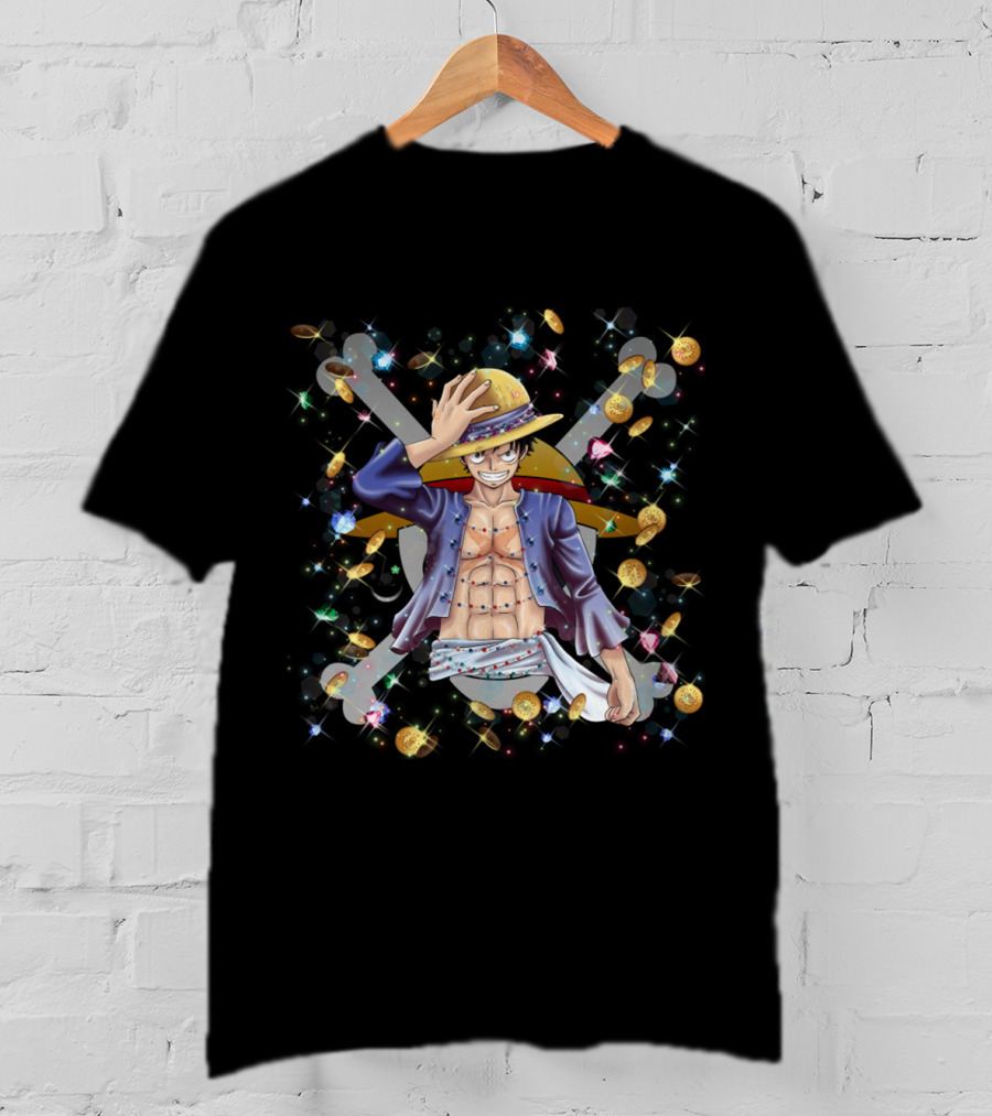 Iwara No Luffy Pirate King Sparkling Treasure Adventure T-Shirt
