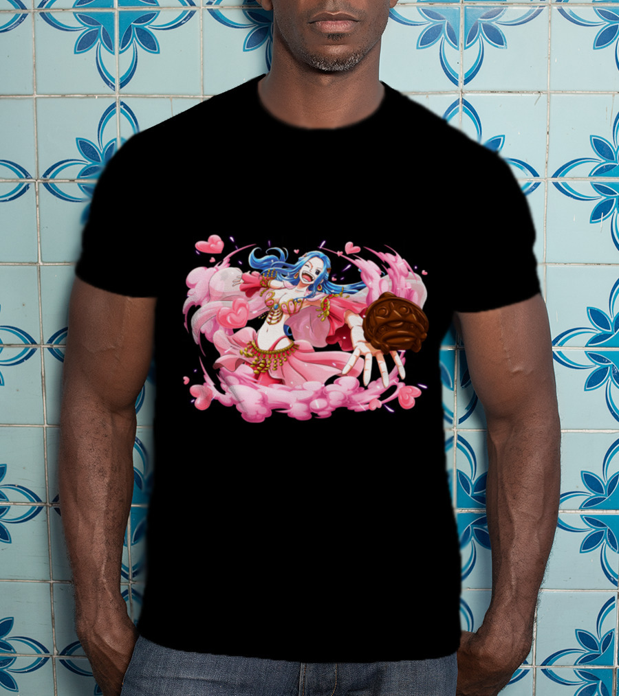 Nefeltary Vivi Princess Of Alabasta One Piece Nefertari Vivi Nami Hearts Cloud Dress T-Shirt