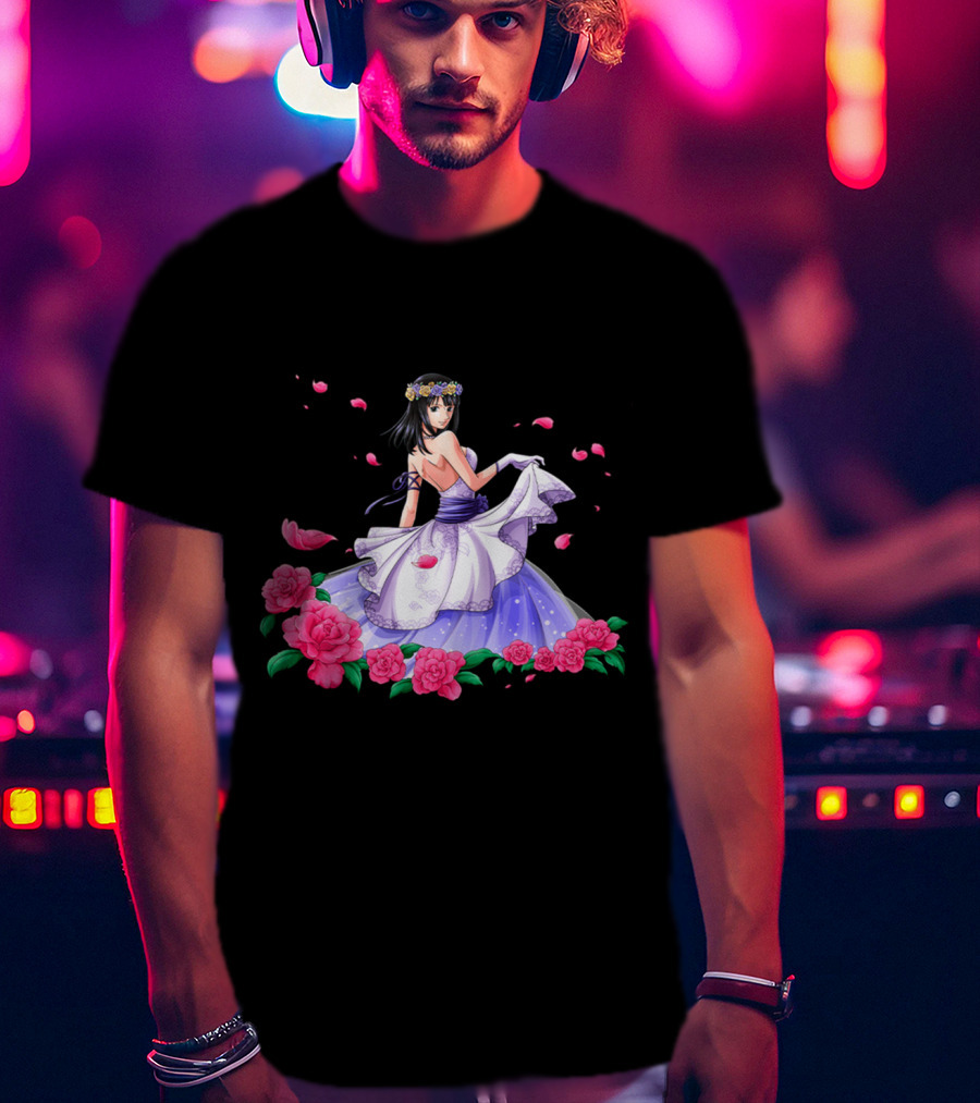 Nico Robin Floral Gown Scene One Piece T-Shirt