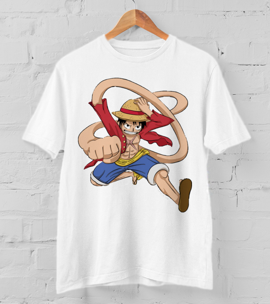 Luffy Straw Hat Punch Stretching Adventure T-Shirt