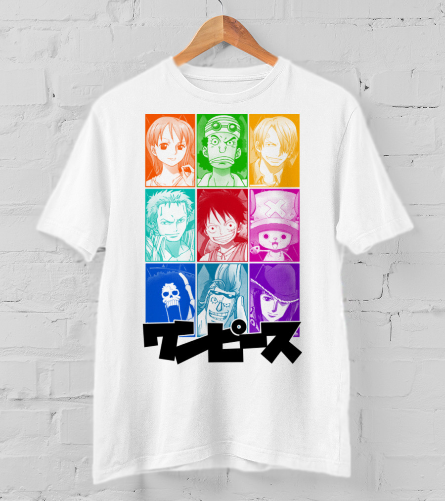 One Piece Of A Team Nine Characters Collage T-Shirt