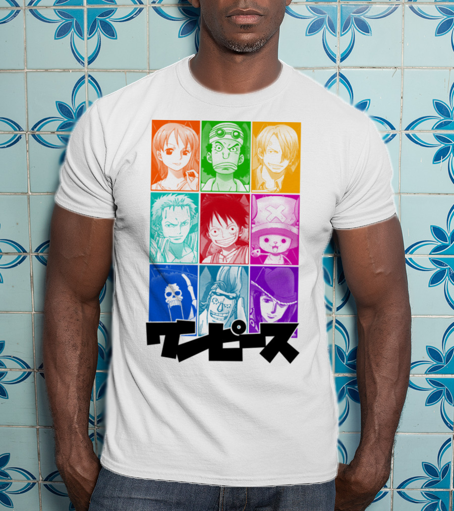 One Piece Of A Team Nine Characters Collage T-Shirt