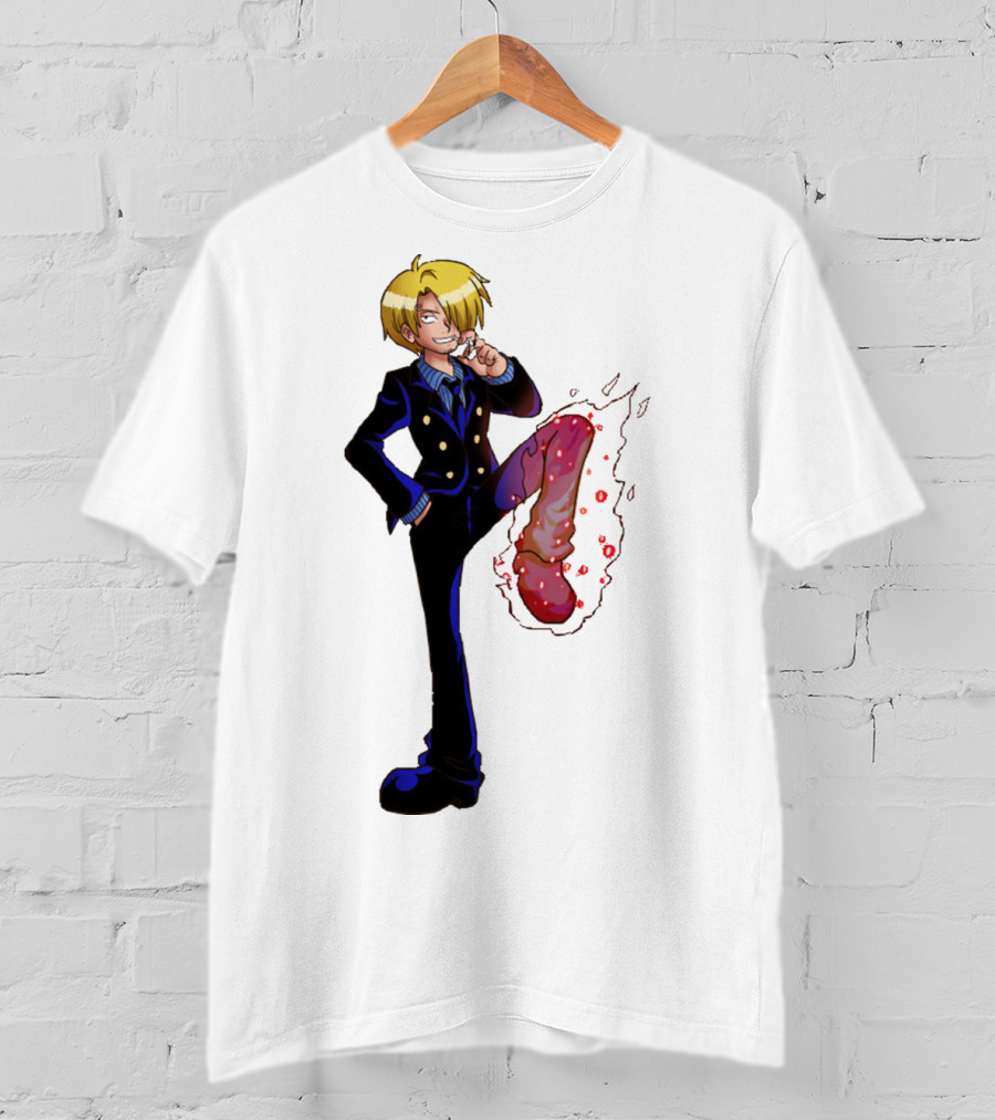 Sanji One Piece Fiery Kick Mode T-Shirt