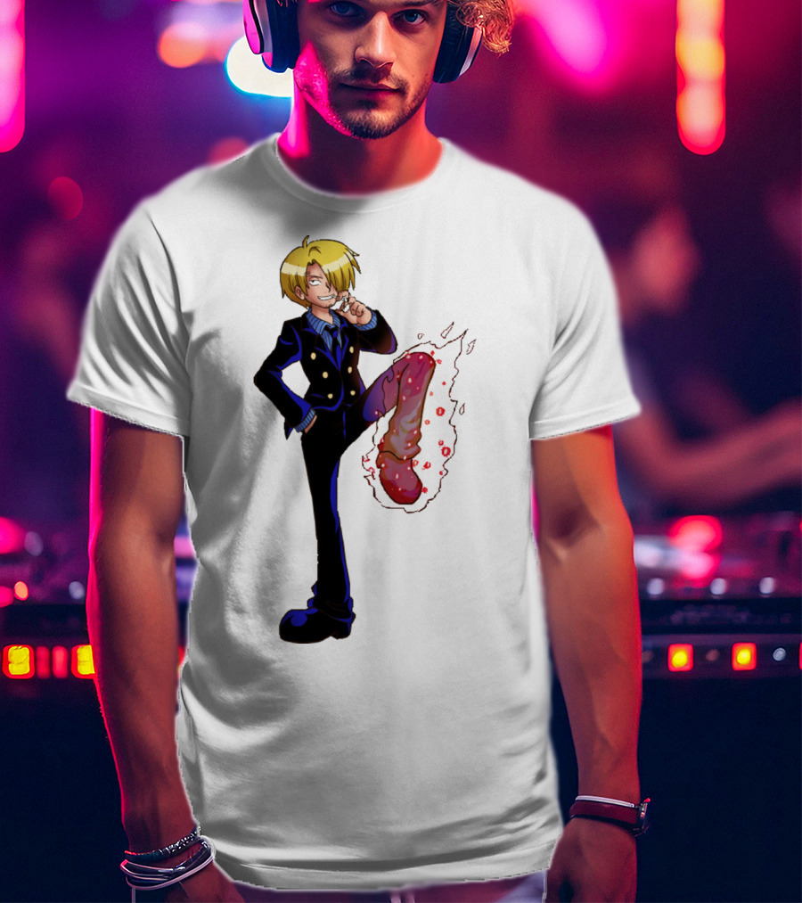 Sanji One Piece Fiery Kick Mode T-Shirt