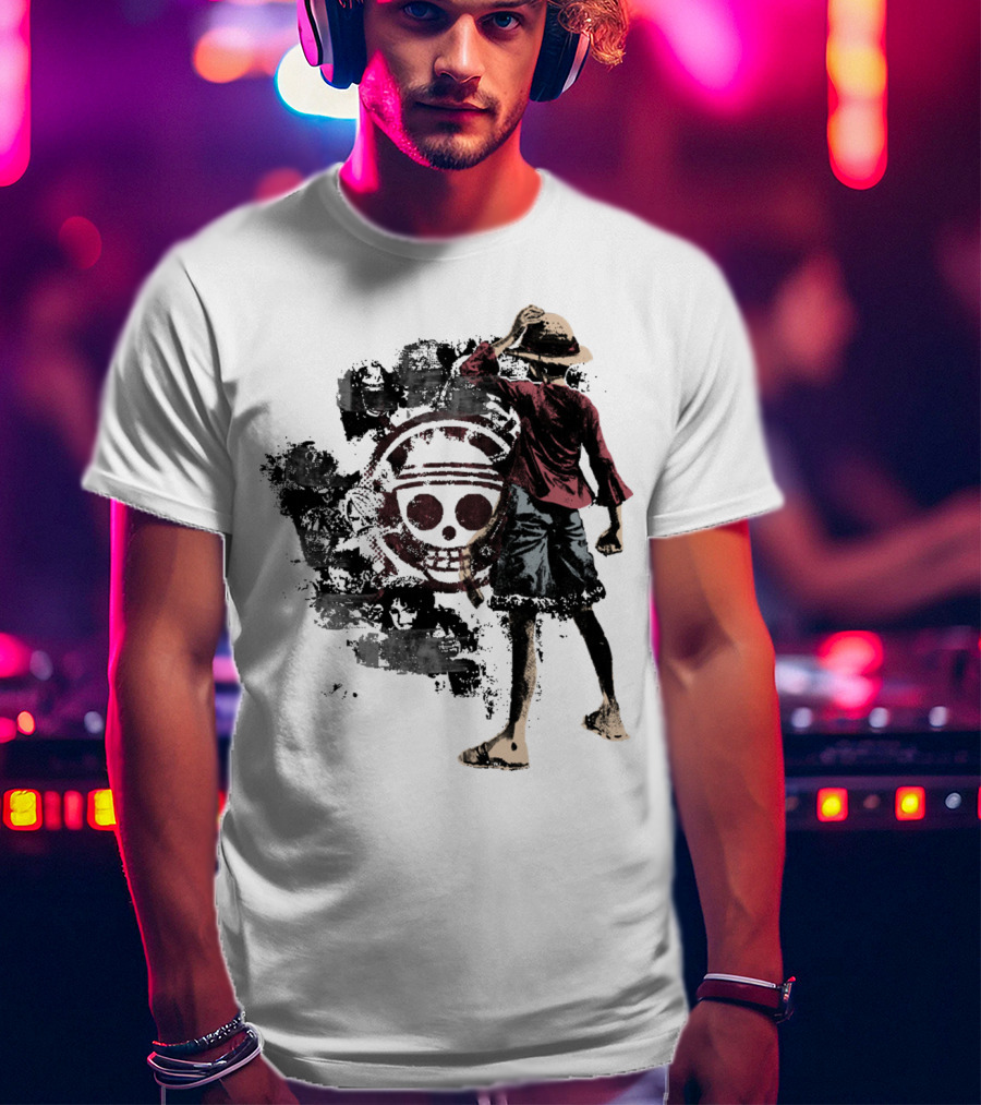 One Piece Straw Hat Pirate Skull Luffy T-Shirt
