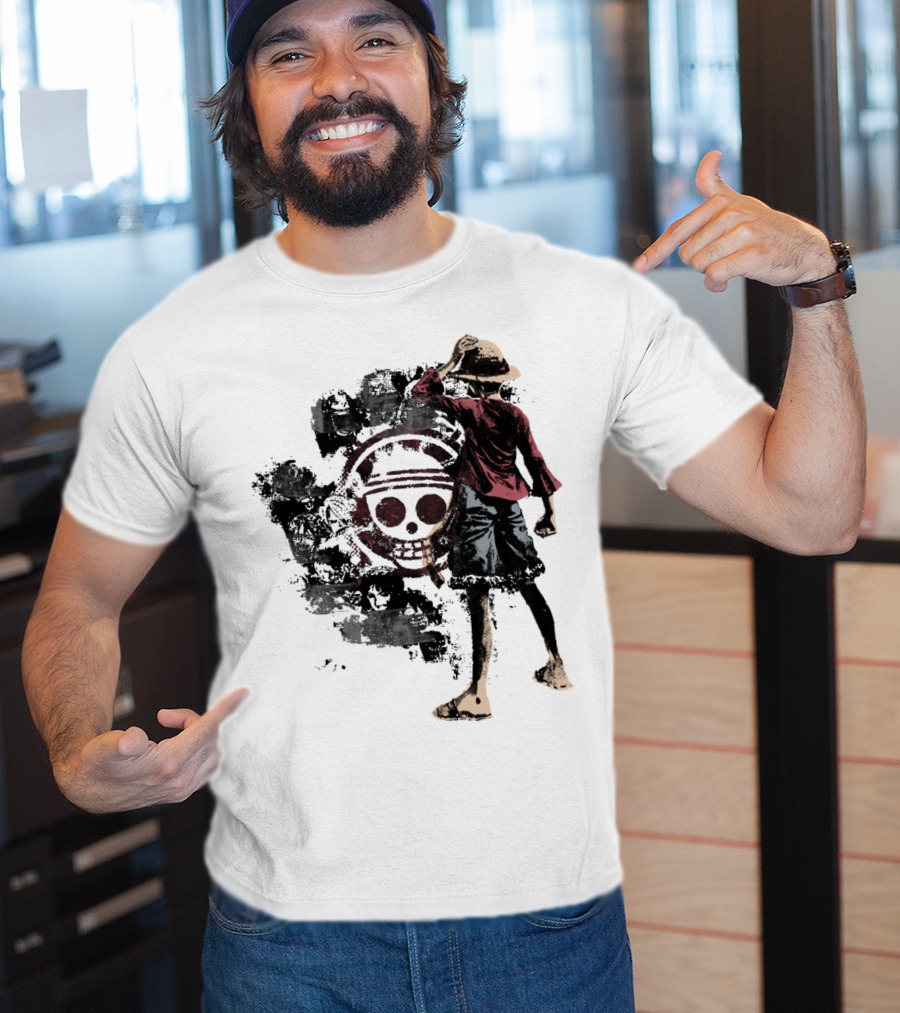 One Piece Straw Hat Pirate Skull Luffy T-Shirt