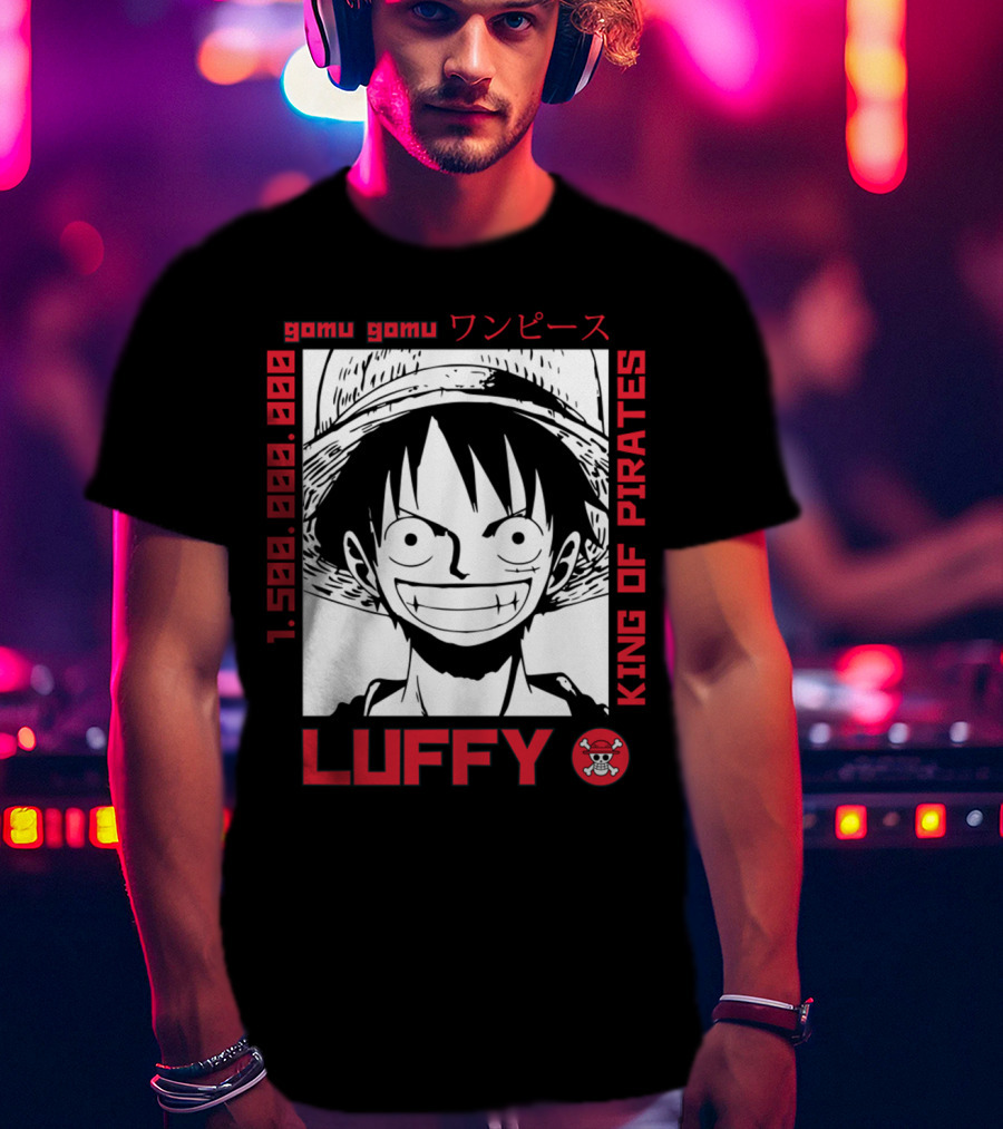 Gomu Gomu One Piece Luffy King Of Pirates 1.500.000.000 T-Shirt