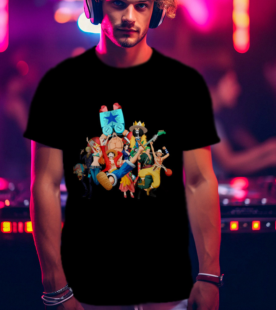 Straw Hat Crew From One Piece Adventure T-Shirt
