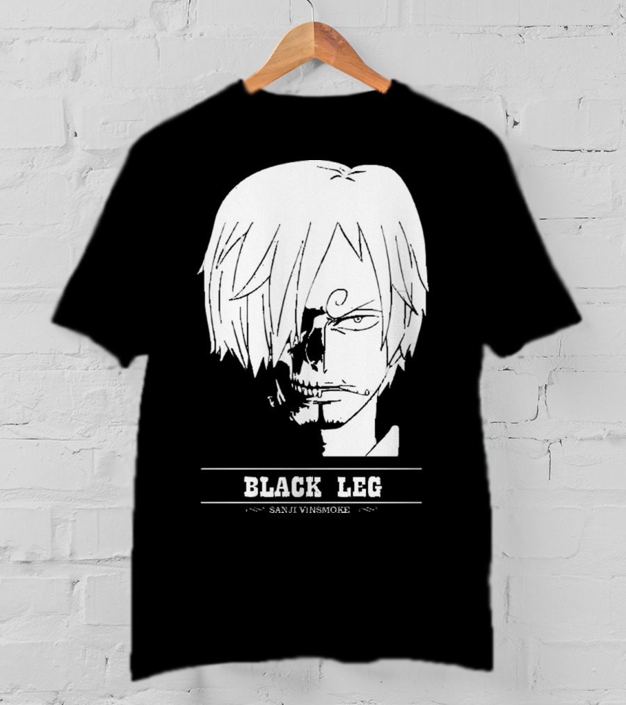 Sanji Vinsmoke Black Leg Anime Character Sketch T-Shirt