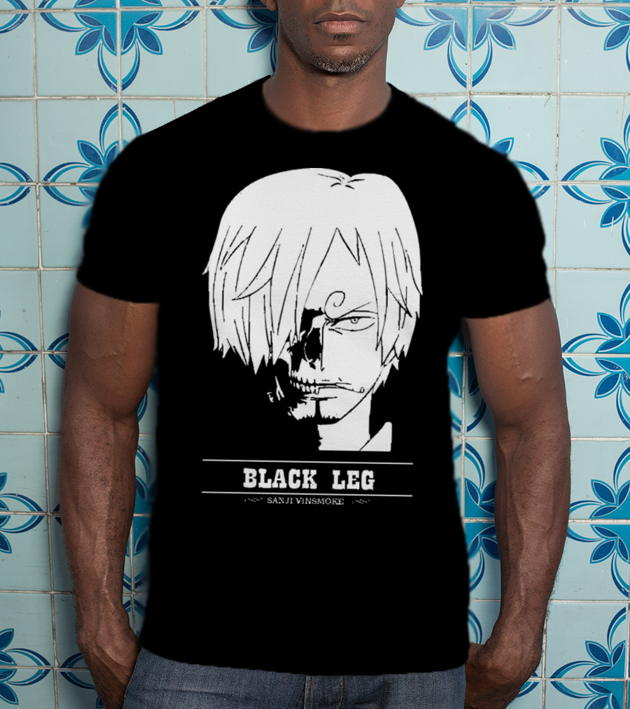 Sanji Vinsmoke Black Leg Anime Character Sketch T-Shirt