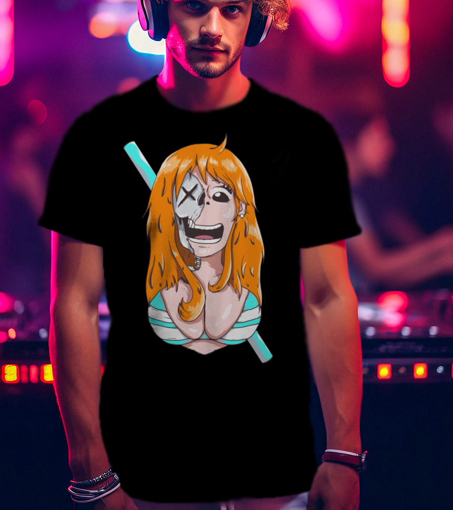 Skally Nami One Piece Skeleton Crossover T-Shirt