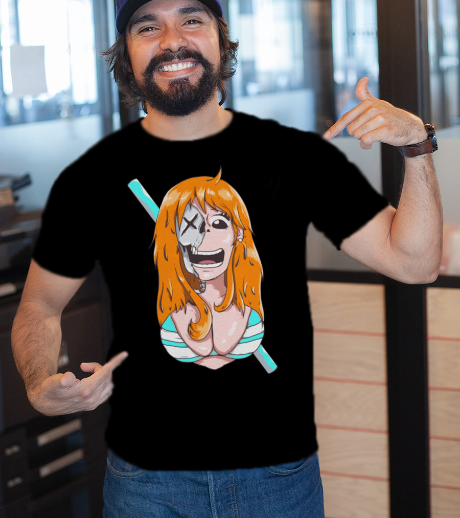 Skally Nami One Piece Skeleton Crossover T-Shirt