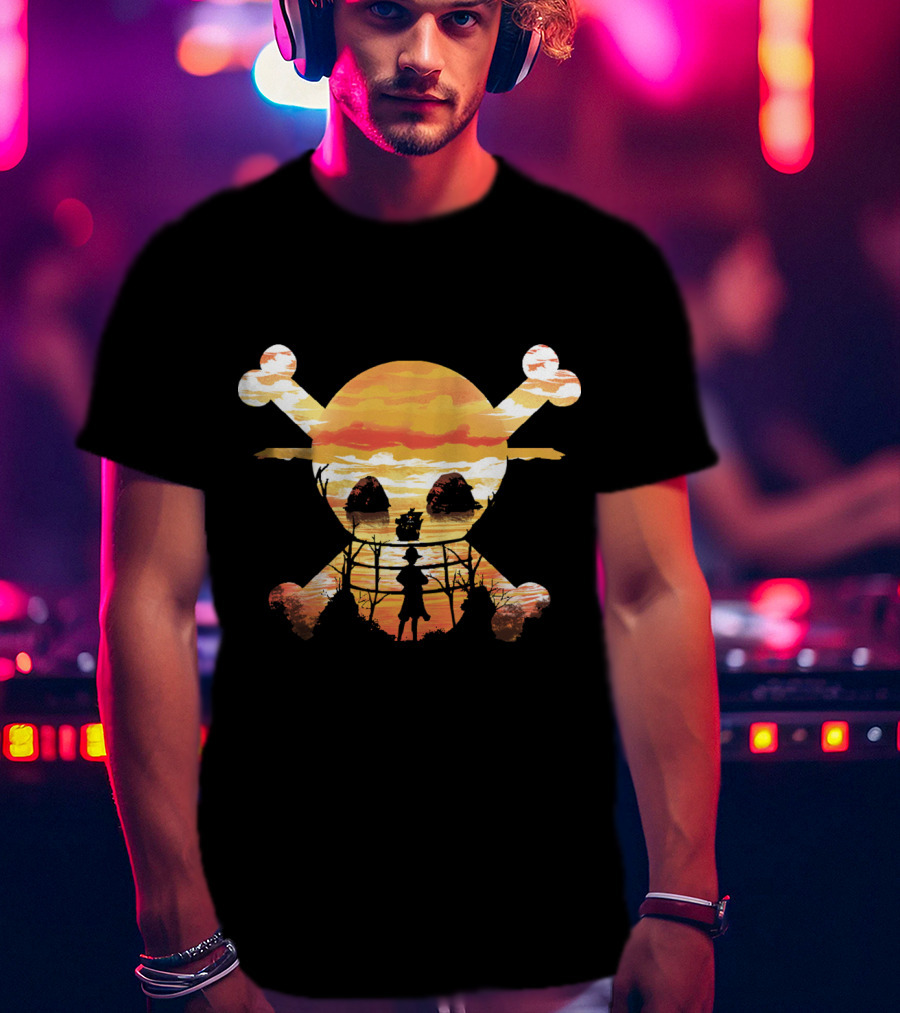Straw Hat Crew Skull Sunset T-Shirt