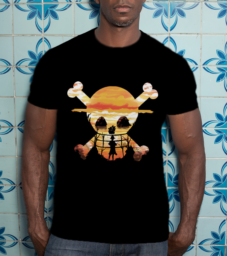 Straw Hat Crew Skull Sunset T-Shirt