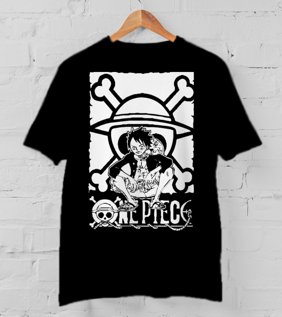 One Piece Straw Hat Luffy Crossbones T-Shirt
