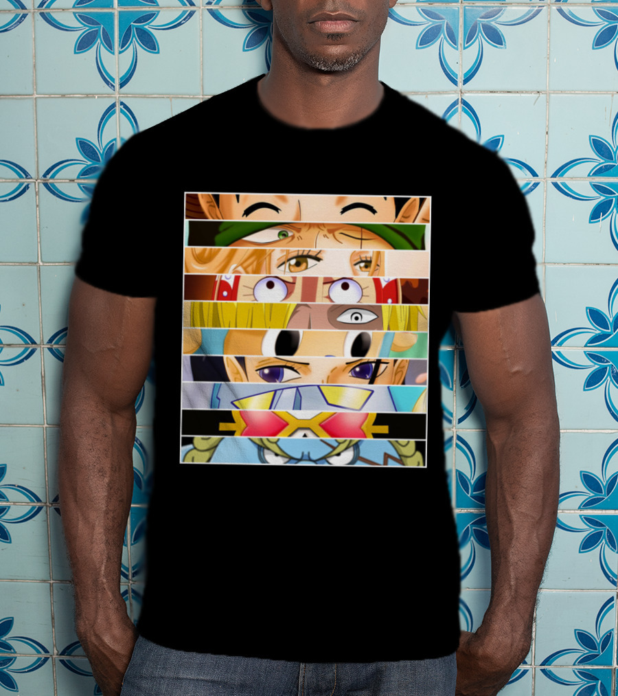 Strawhat Pirate Crew Eyes Zoro Nami Usopp Sanji Franky One Piece T-Shirt