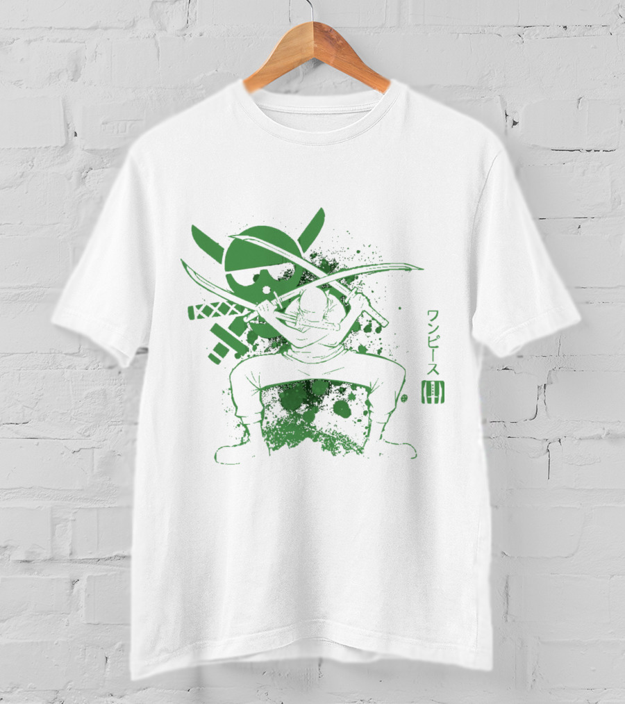 One Piece Triple Sword Katana Warrior T-Shirt